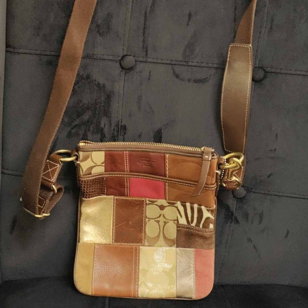 Coach patchwork swing pack crossbody bag